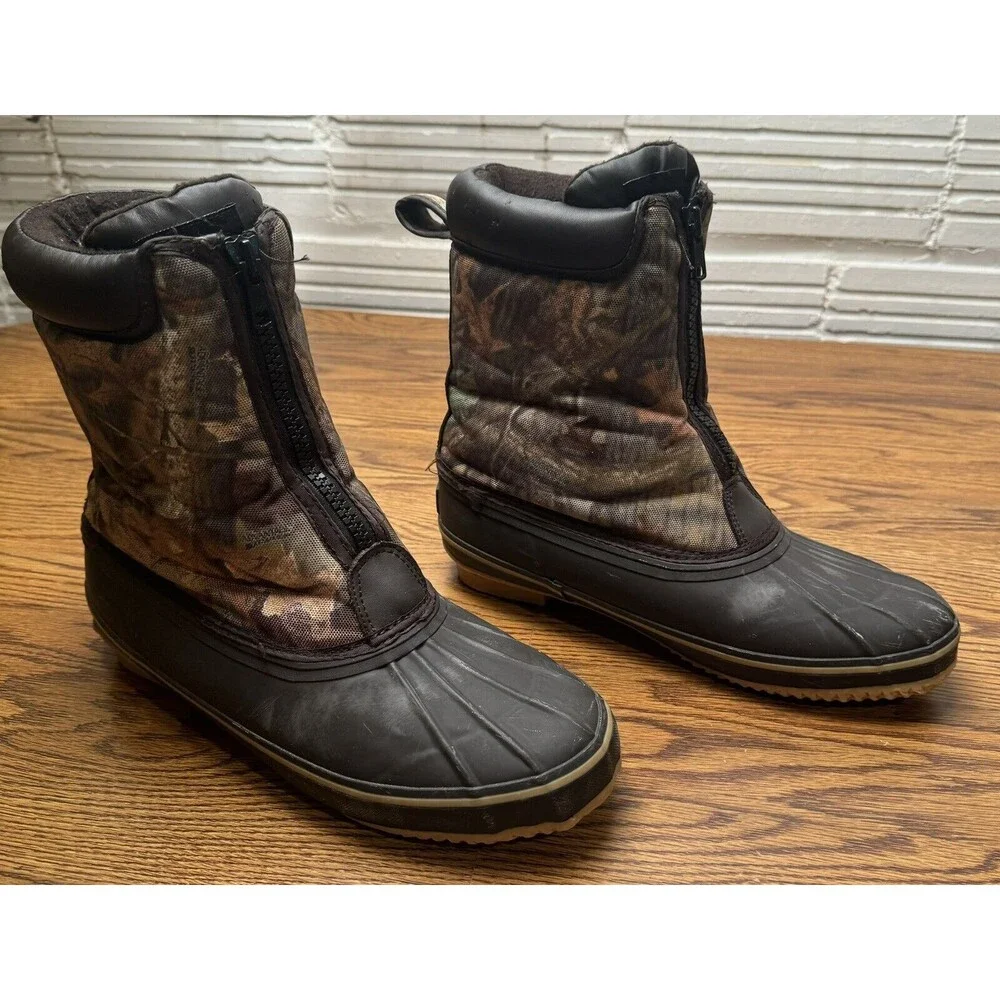 Tamarack  Thinsulate Camouflage SlipOn Zip Hunting Boot Men’s 10‎